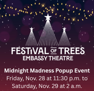 Festival of Trees Midnight Madness graphic 1080X1080