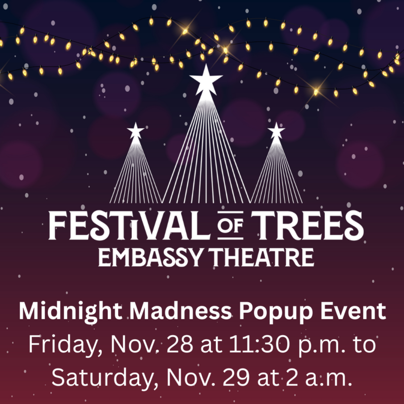 Festival of Trees Midnight Madness graphic 1080X1080